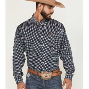 Cinch Men's Geo Print Long Sleeve Button-Down Western Shirt men's Large